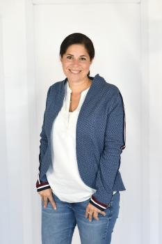 Nähbeispiel Cardigan mit Schalkragen lillesol women No. 29